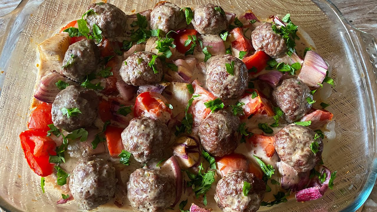 أشهي صينية كفتة بالطحينة بقوام صوص مظبوط وطعم رائع