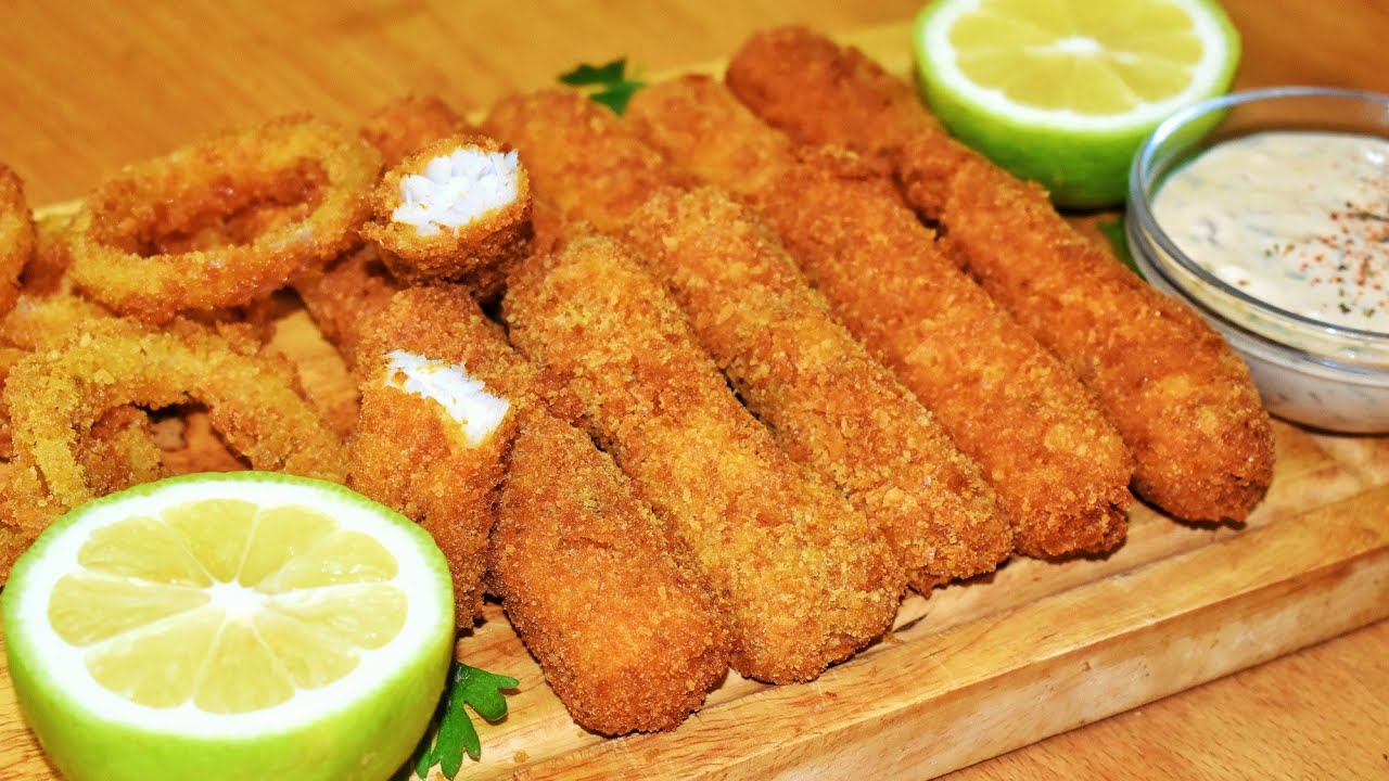 أصابع سمك مقلي