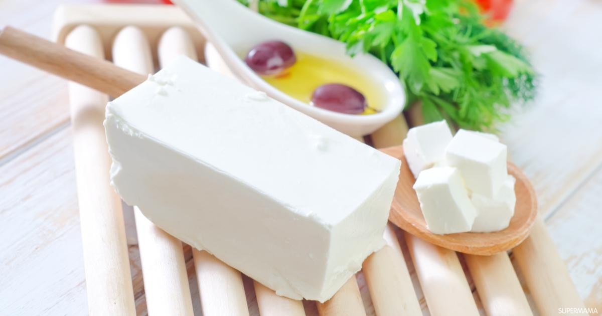 الجبنة البيضاء بالحليب الناشف