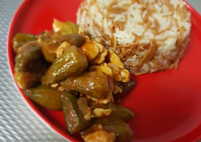 بامية خضرا ورز