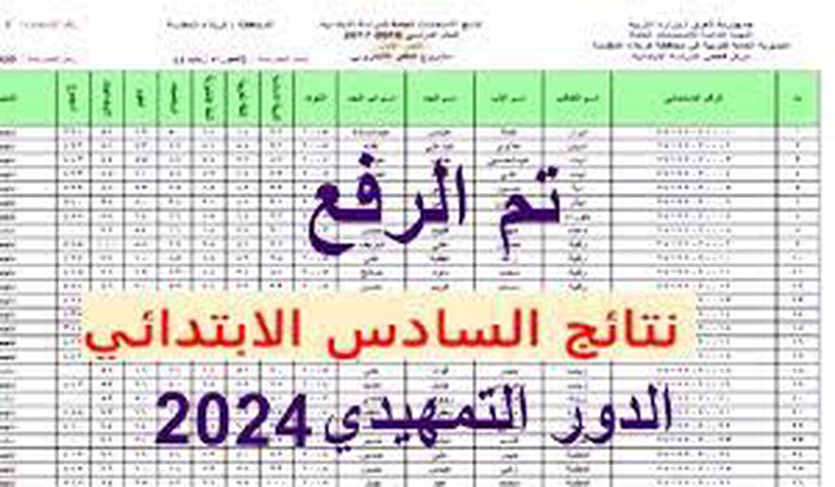 لينك النتيجة .. طريقة الاستعلام عن نتائج السادس الابتدائي 2024 التمهيدي محافظات العراق عبر موقع نتائجنا