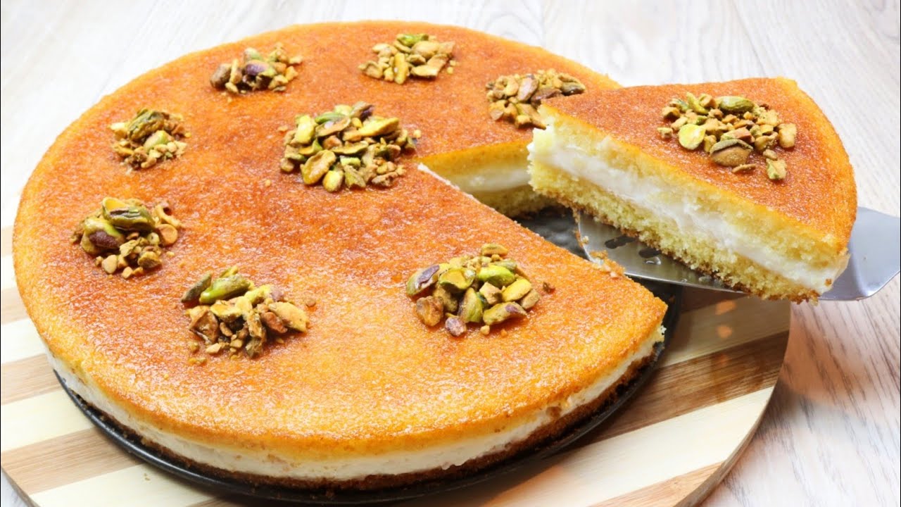 طريقة عمل البسبوسة زي المحلات