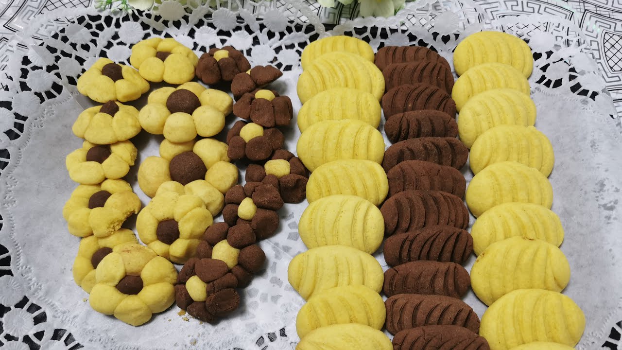 بسكويت الزبدة بالكاكاو