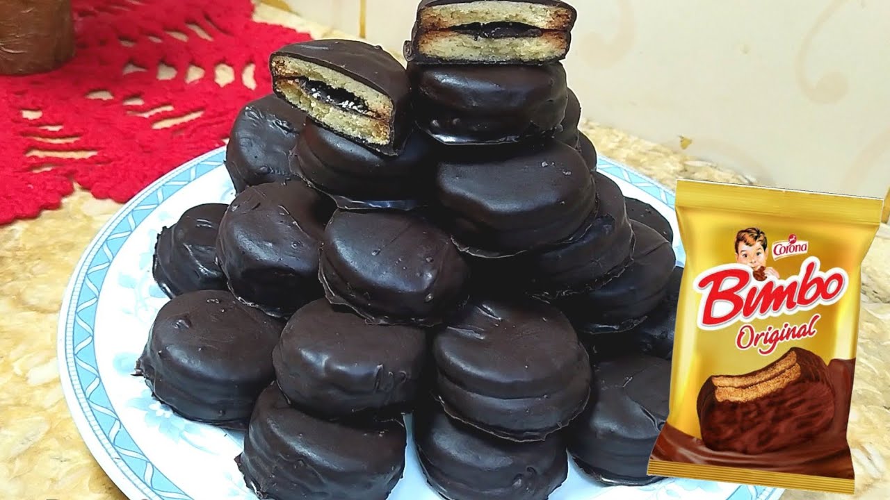 بسكويت بيمبو بالشيكولاته في منزلك بمكونات سهلة