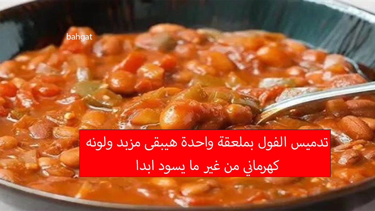 تدميس الفول بلون كهرماني