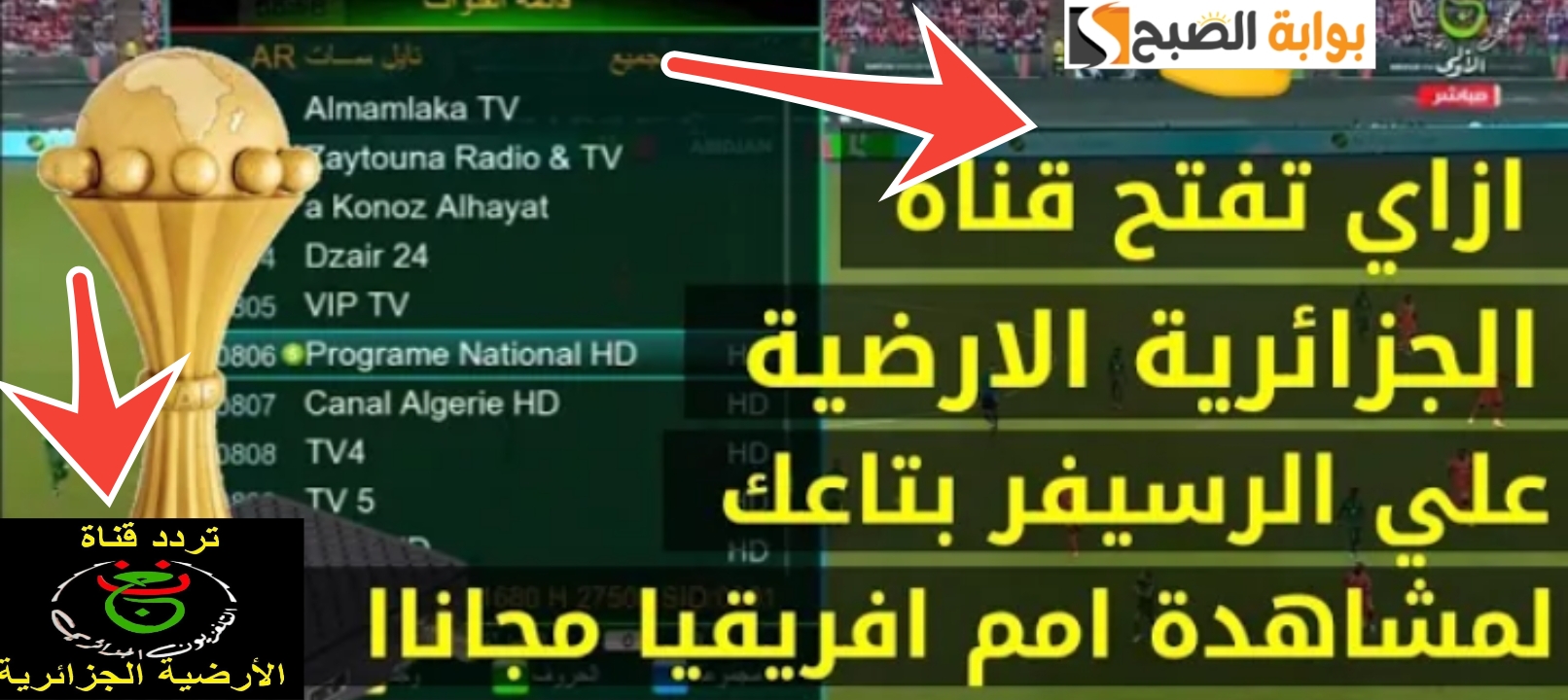 تردد قناة الجزائرية الأرضية
