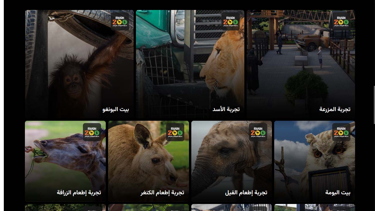 حجز تذاكر حديقة الحيوان