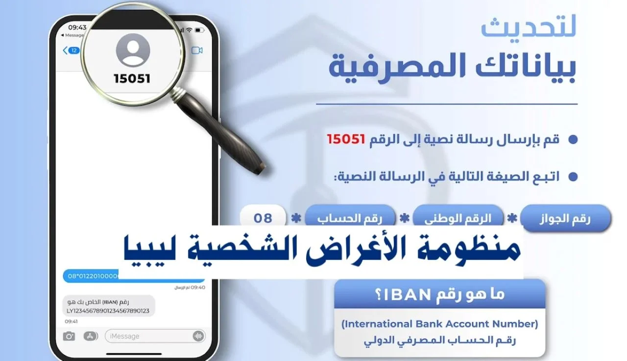 رابط التسجيل في منظومة الأغراض الشخصية مصرف ليبيا المركزي