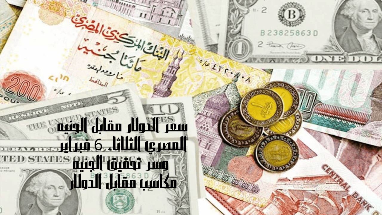 سعر الدولار مقابل الجنيه المصري
