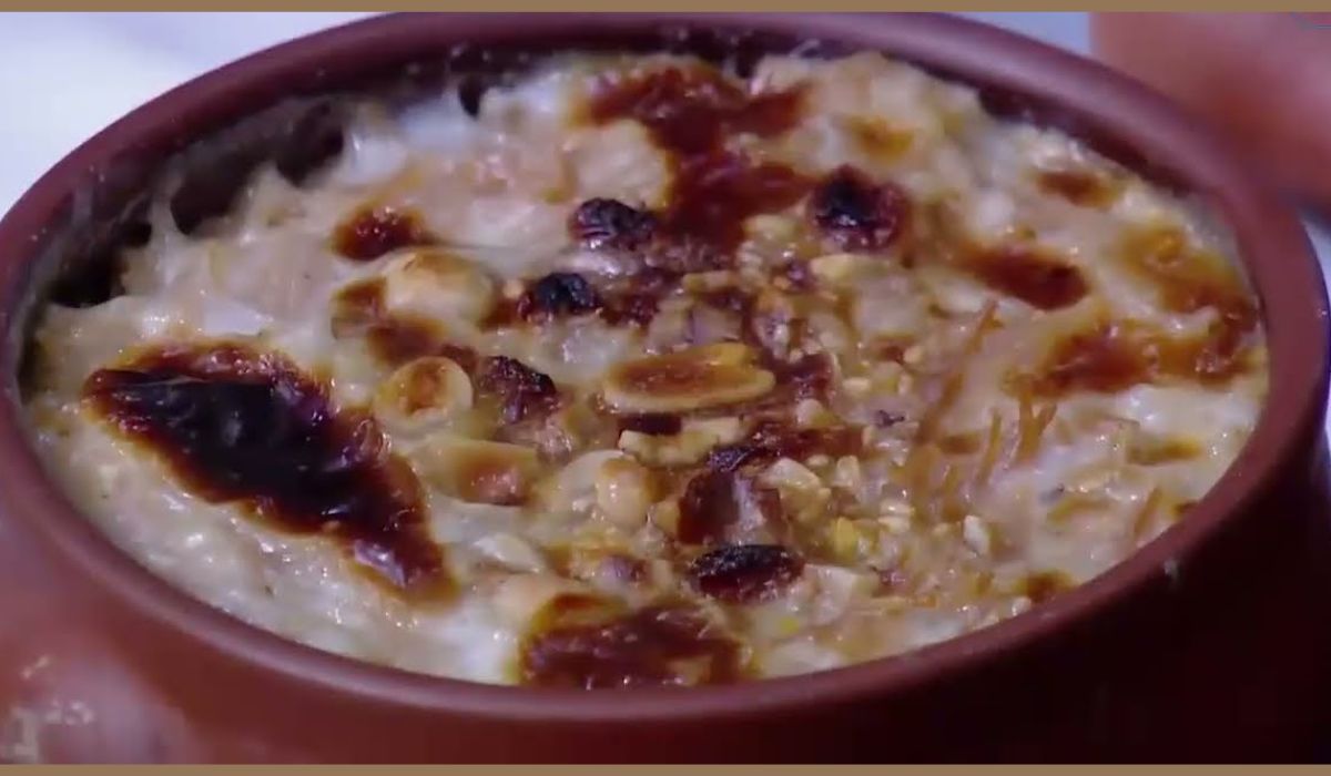 الشعيرية بالعسل الأسود واللبن