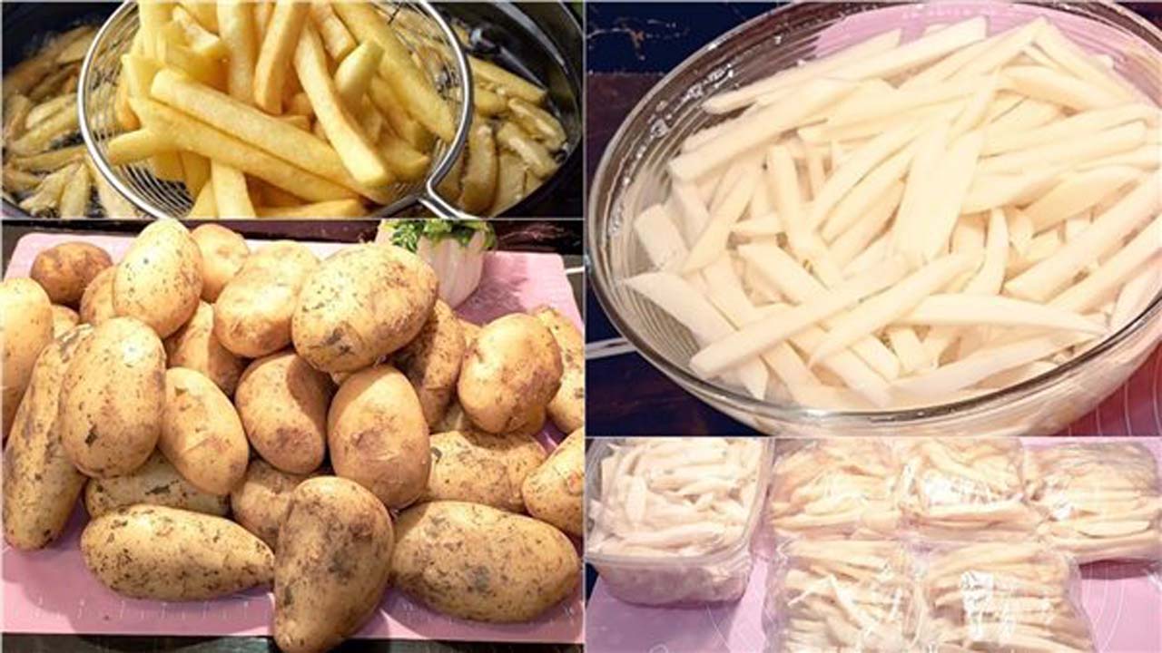طريقة تخزين البطاطس في الفريزر