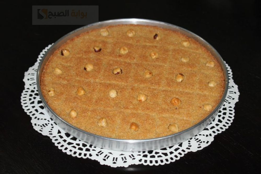 طريقة عمل البسبوسة العادية بالزبادي
