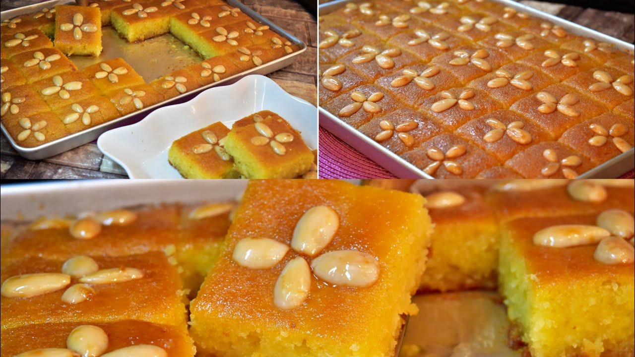 طريقة عمل الهريسة بالسميد