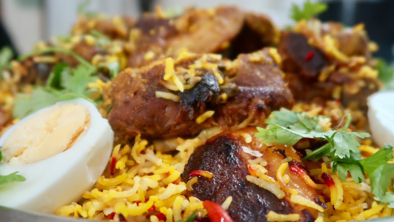 طريقة عمل برياني اللحم