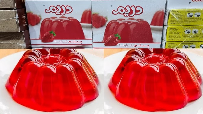 طريقة عمل جيلي دريم بالفراولة ، ببساطة.