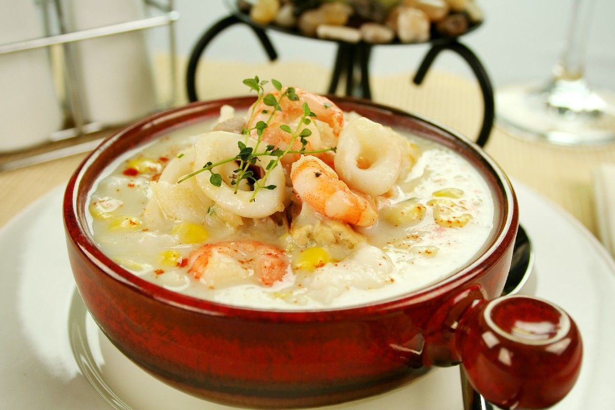 طريقة عمل شوربة السي فود