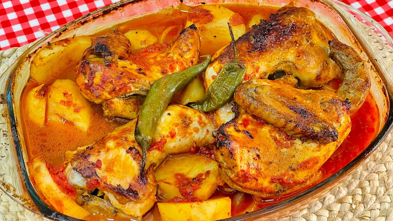 طريقة عمل صينية البطاطس بالفراخ