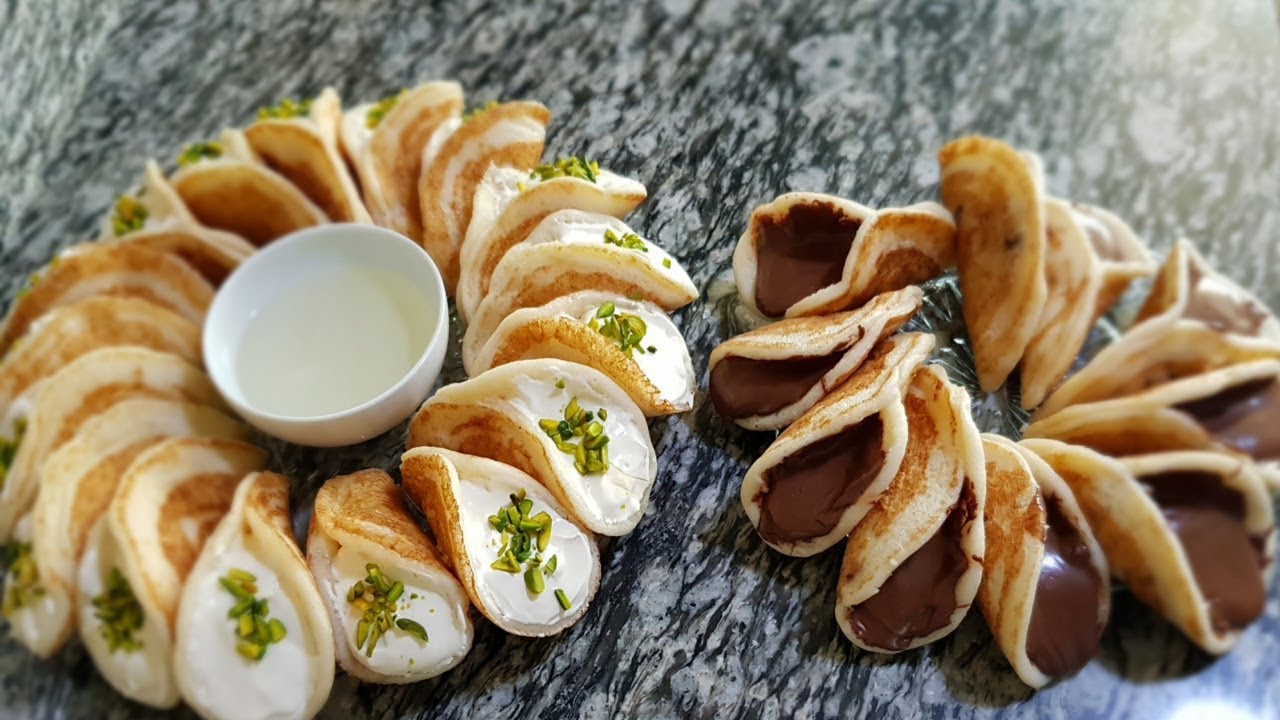 طريقة عمل قطايف النوتيلا