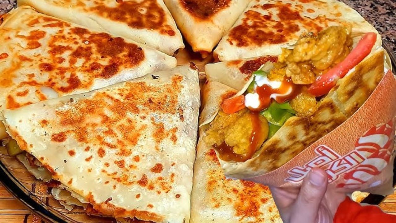 طريقة عمل كريب المحلات بدجاج الكريسبي
