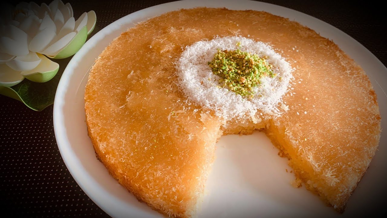 طريقة عمل كنافة البسبوسة بمكونات سهلة