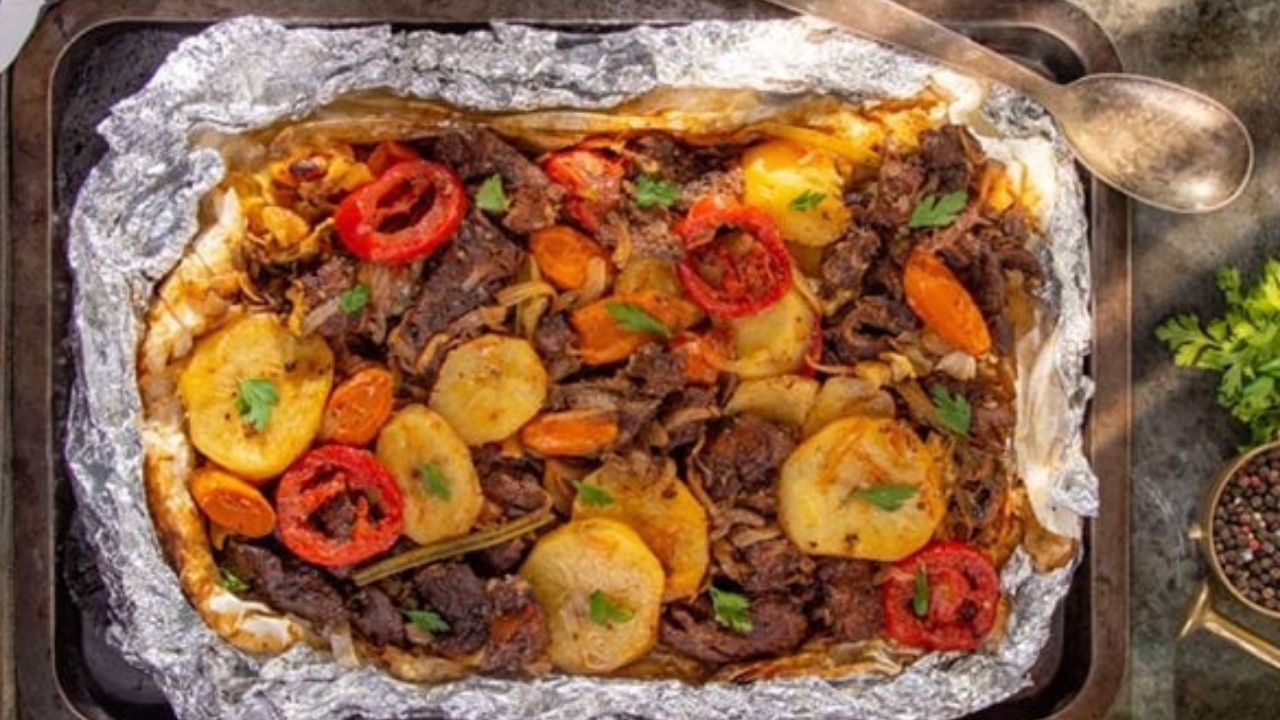 طريقة عمل ورقة اللحم