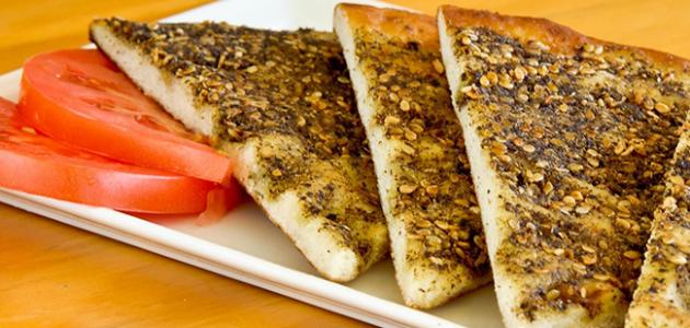 طريقة مناقيش الزعتر 1