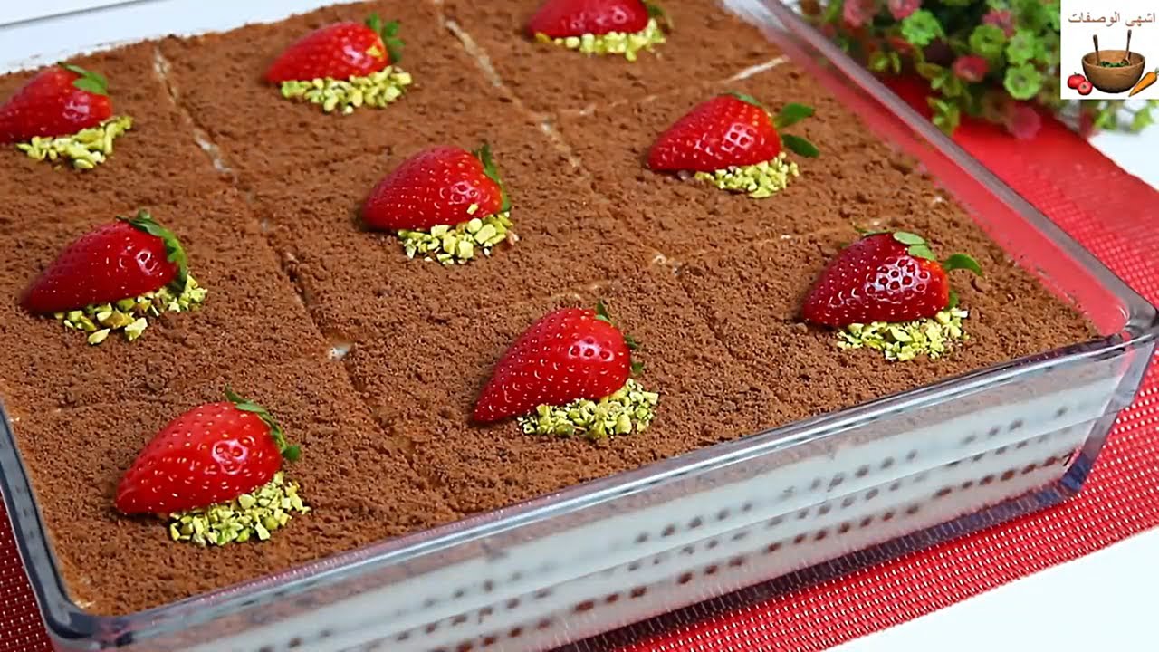 كيكة البسكويت بدون فرن في دقائق