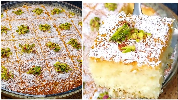 كيكة السميد بجوز الهند