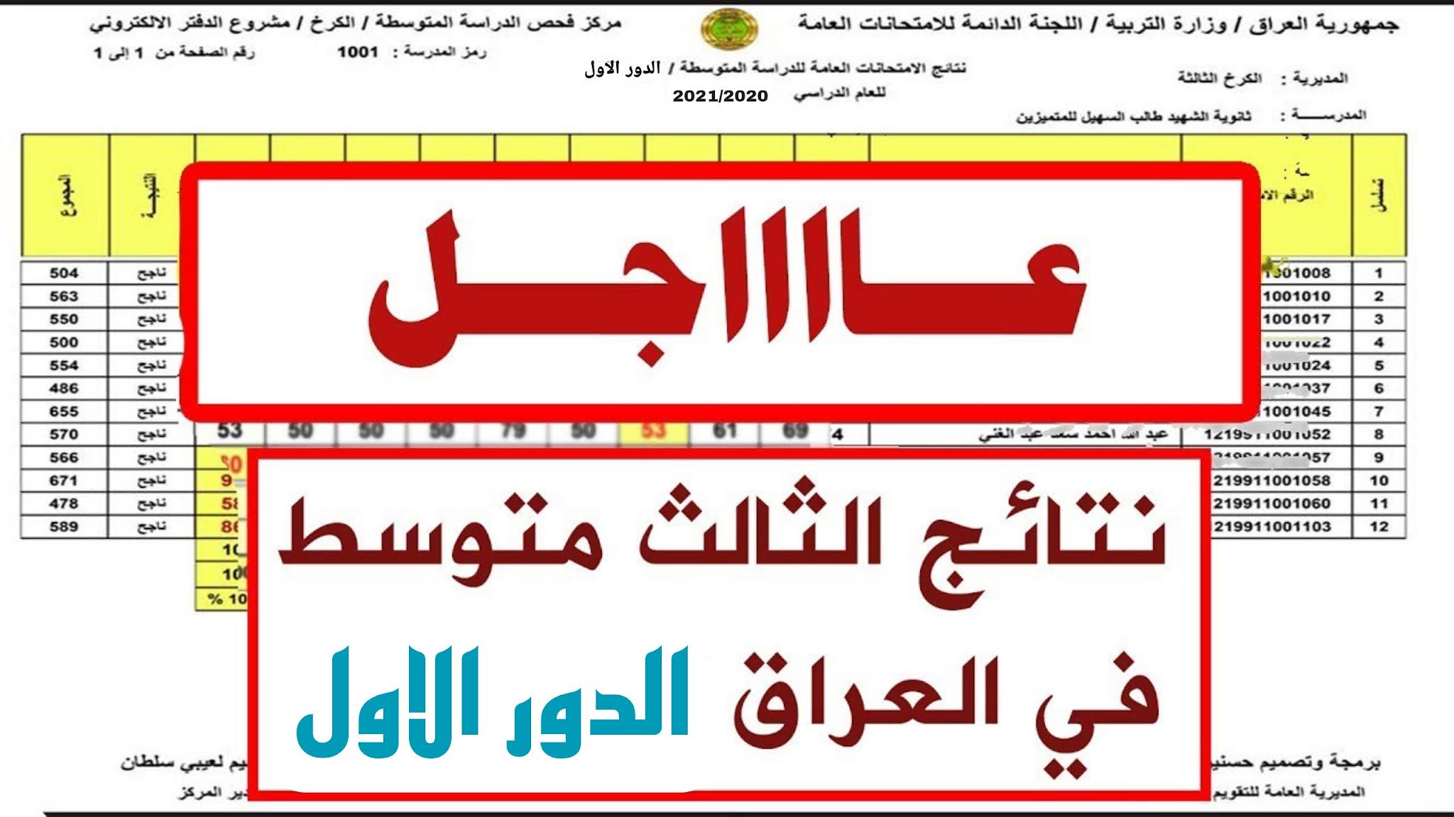 لينك نتائج الثالث المتوسط