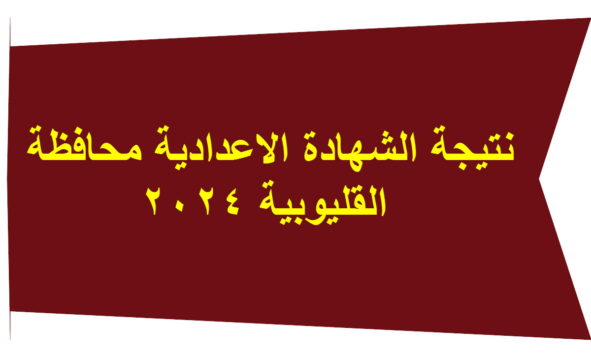 نتيجة اعدادية القليوبية 2024