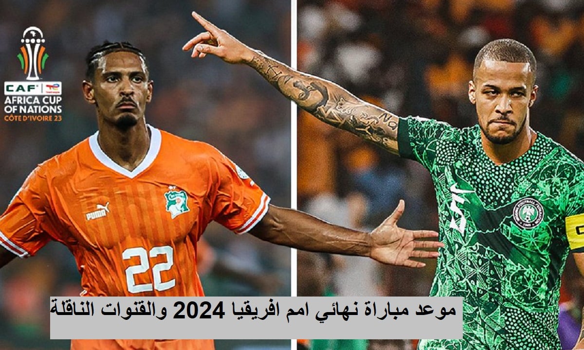 "نهائي أمم أفريقيا" موعد مباراة كوت ديفوار ونيجيريا والقناة الناقلة والتشكيل المتوقع
