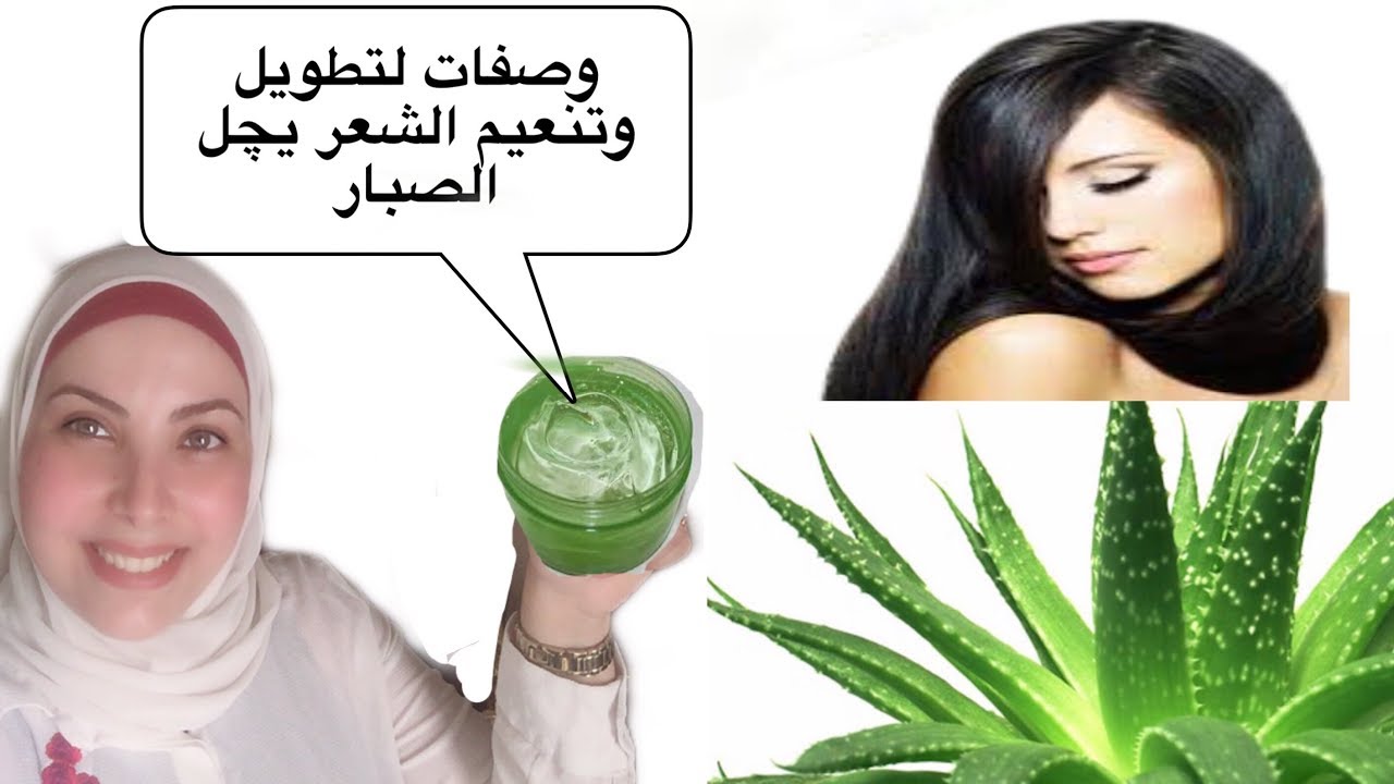 وصفات الصبار لفرد وتنعيم الشعر المجعد