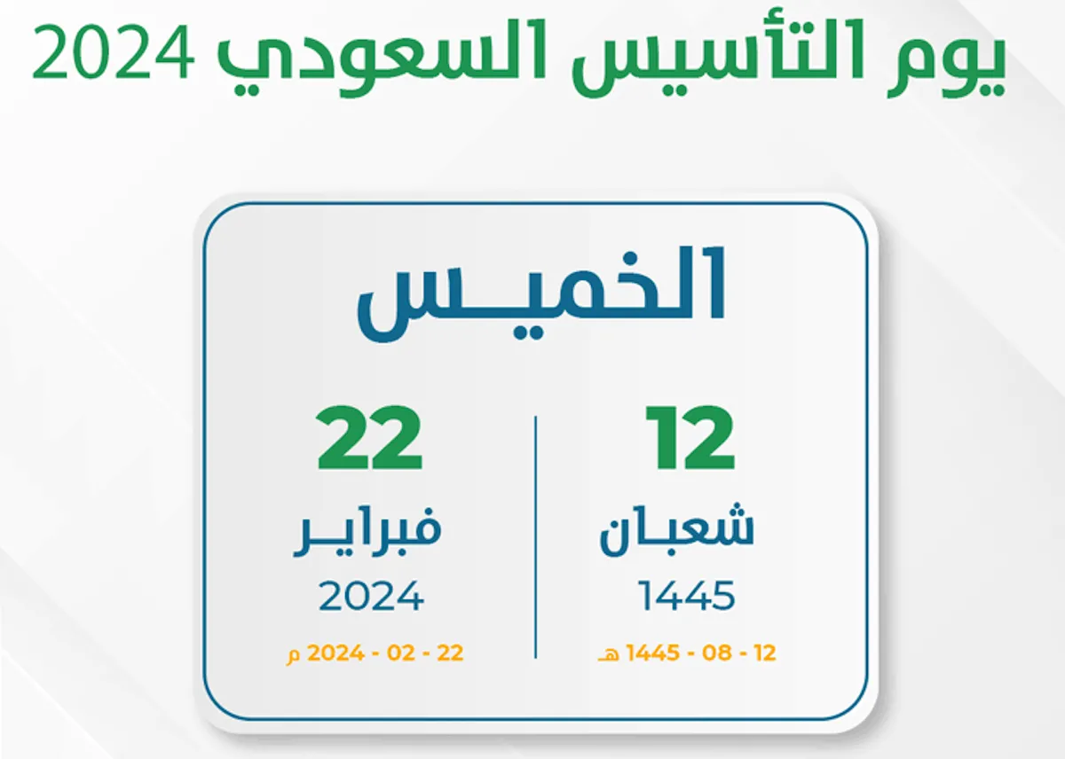 موعد إجازة يوم التأسيس 1445 وفعالياته وأهم أهدافه