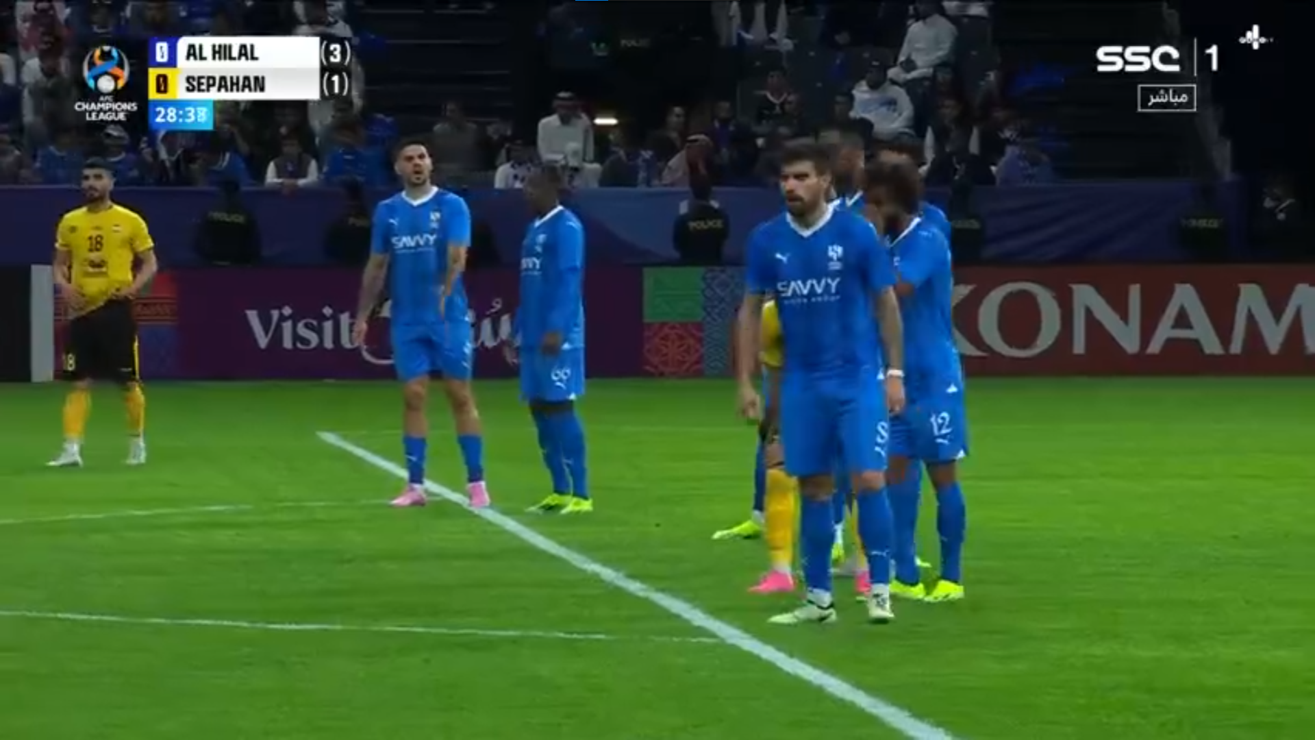 مباراة الهلال وسباهان أصفهان