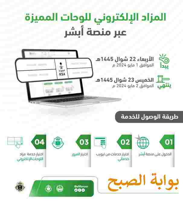 مزاد اللوحات الالكتروني