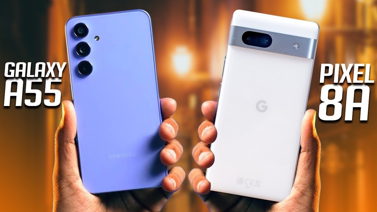 قارن بنفسك واعرف الفرق.. أبرز الاختلافات بين هاتف Samsung Galaxy A55 وهاتف Google Pixel 8a