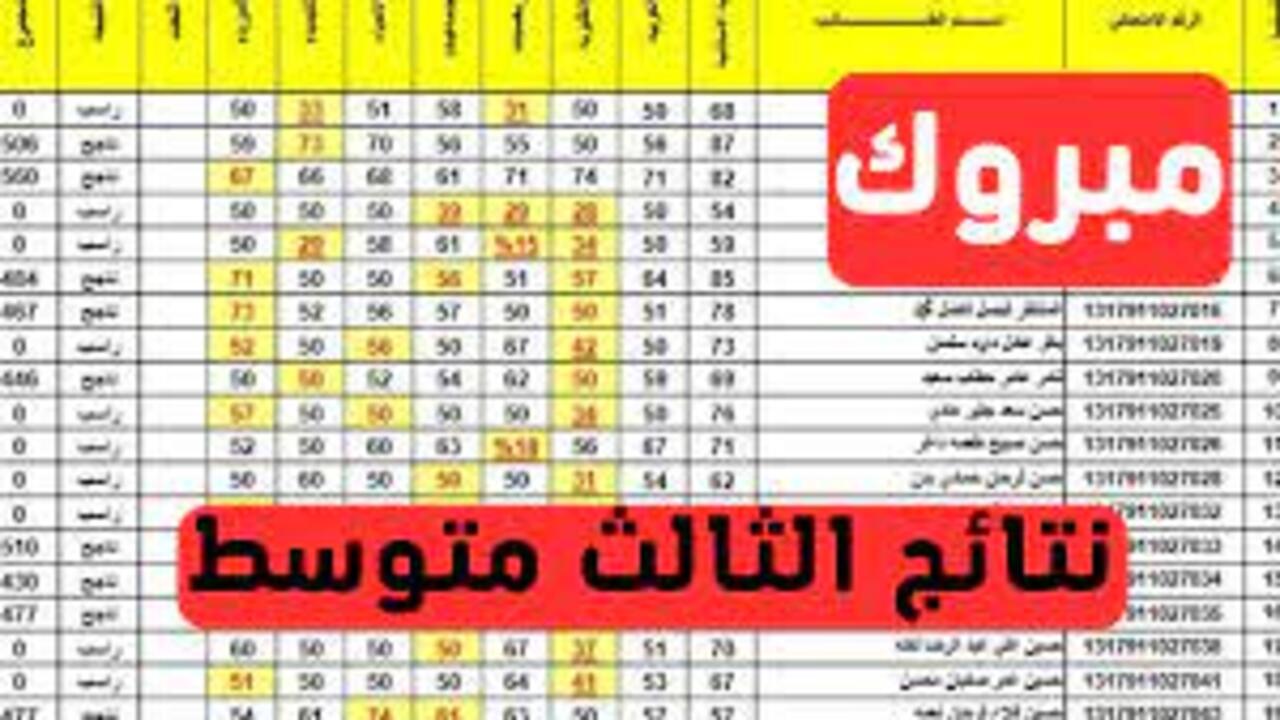 خطوات الاستعلام عن نتائج الثالث متوسط الدور الأول 2024