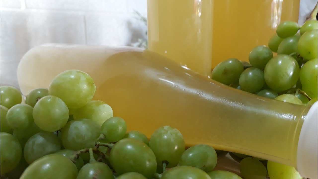 طريقة عصير العنب الأبيض والليمون