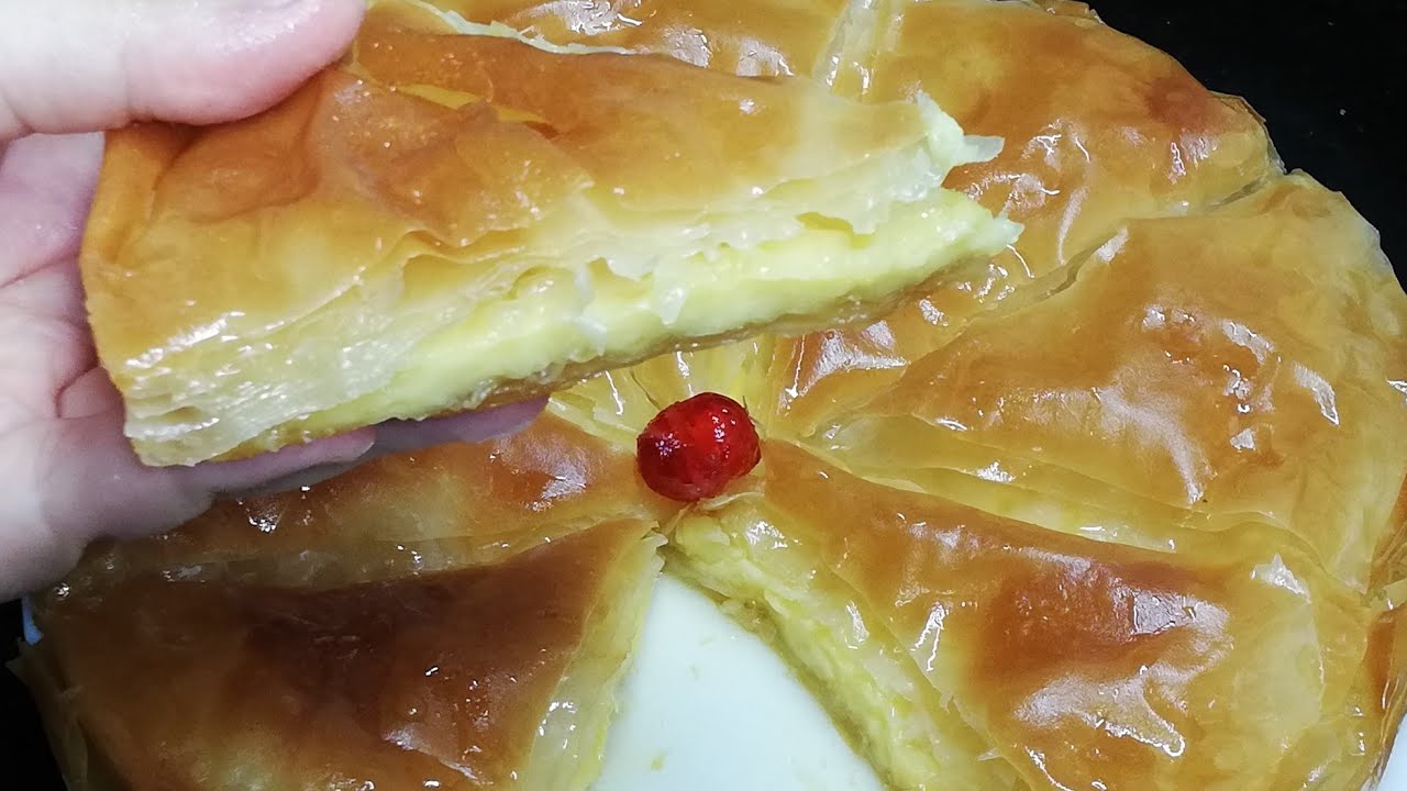 الجلاش الحلو بحشوة الكاسترد
