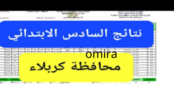 نتائج السادس الابتدائي 2024 كربلاء