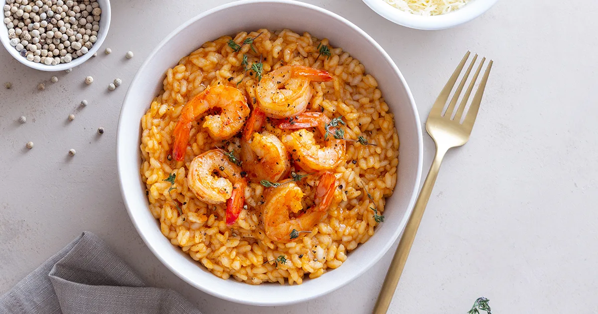 طريقة عمل الأرز بالجمبري أروع من الجاهز