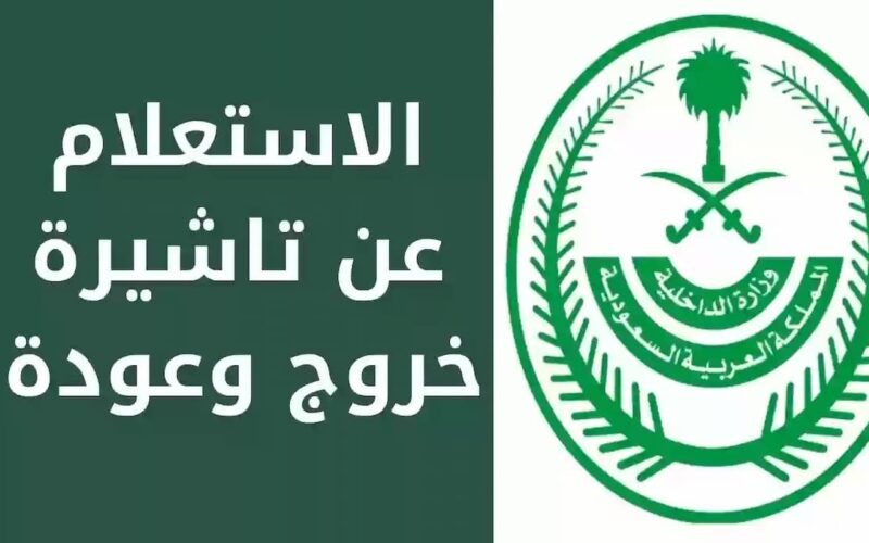 الاستعلام عن تأشيرة الخروج والعودة