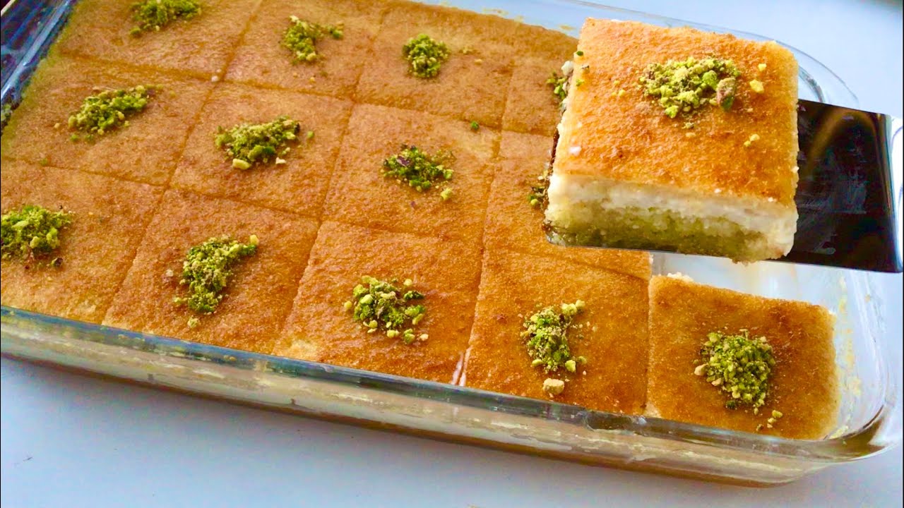 البسبوسة بالقشطة