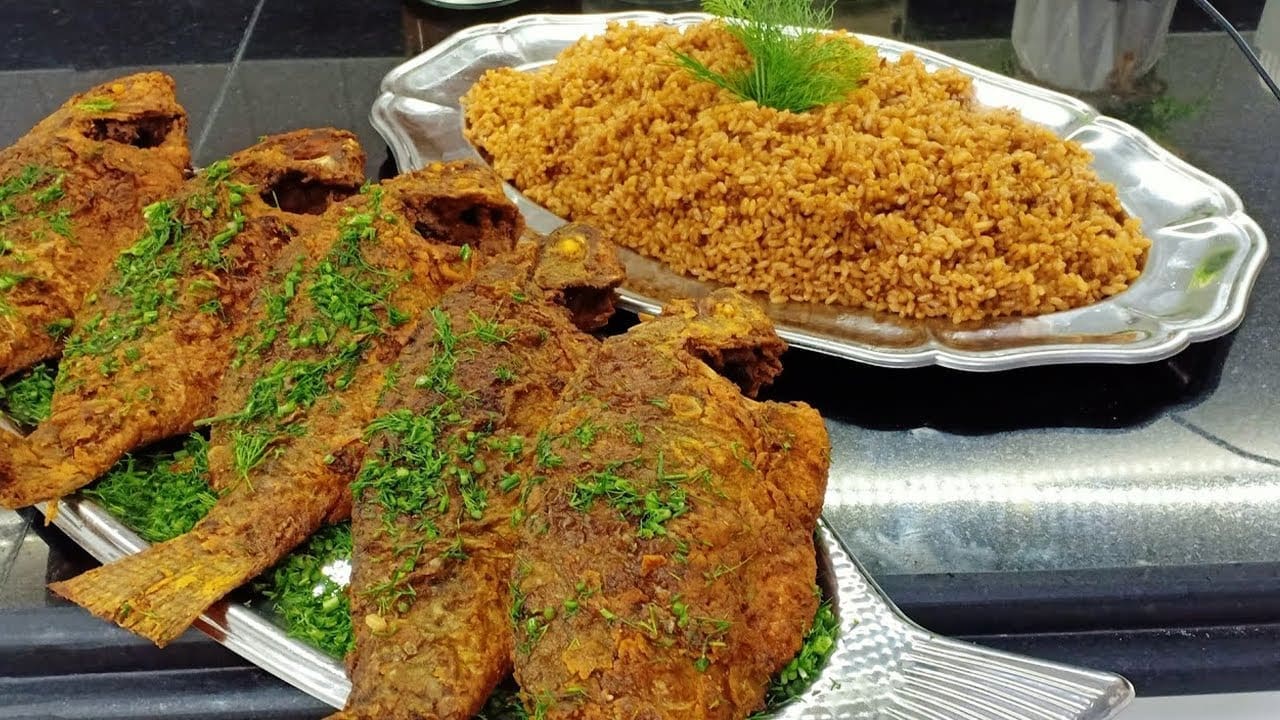 السمك البلطي المقلي المقرمش