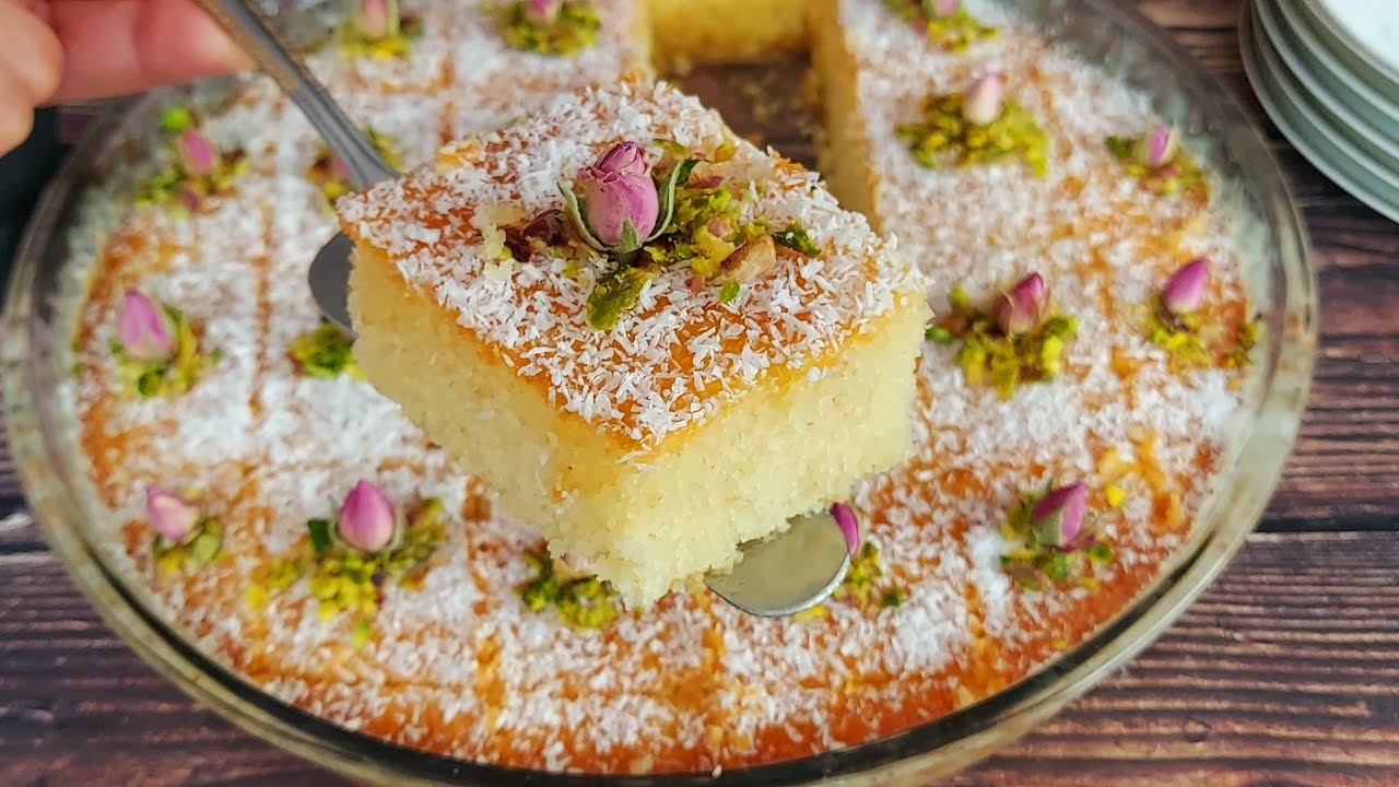 بسبوسة الخلاط السريعة