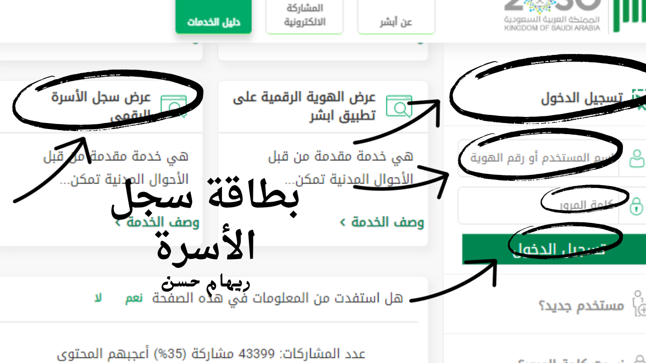 بطاقة سجل الأسرة