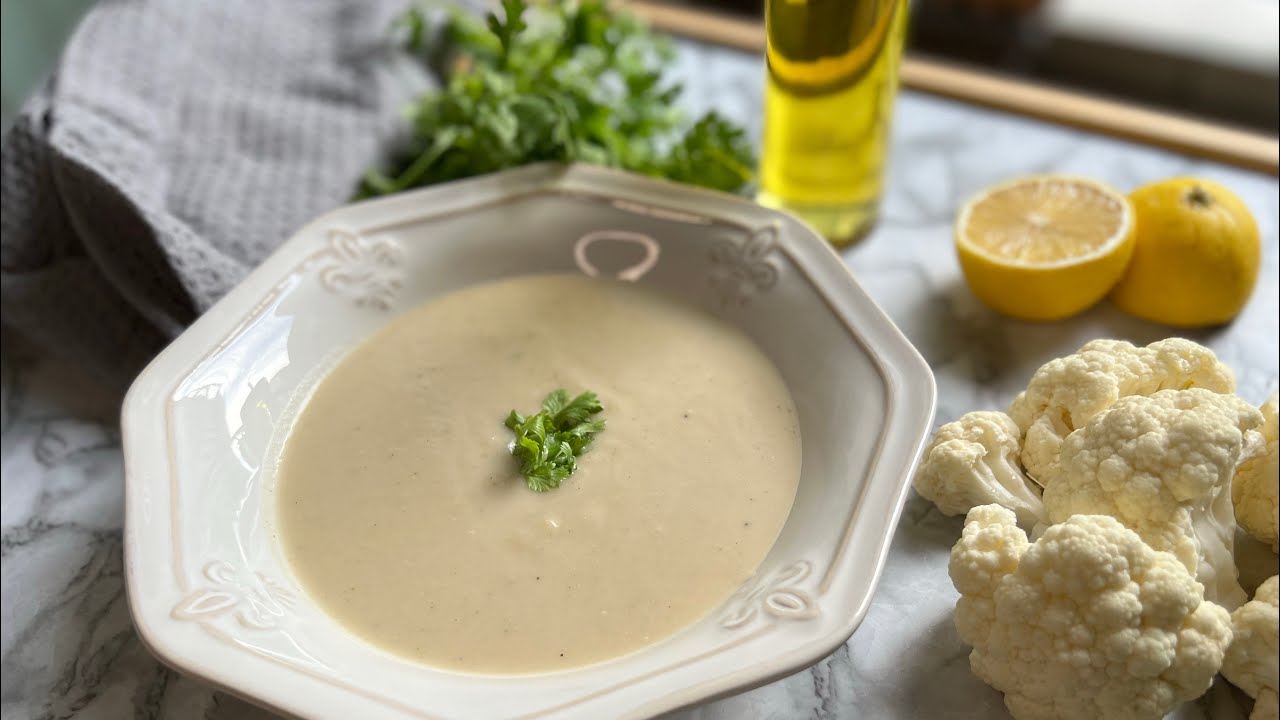 شوربة القرنبيط بالجبن