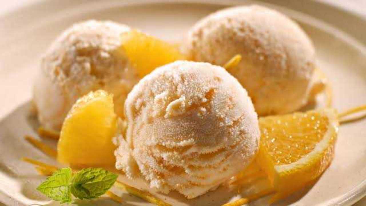 طريقة آيس كريم البرتقال