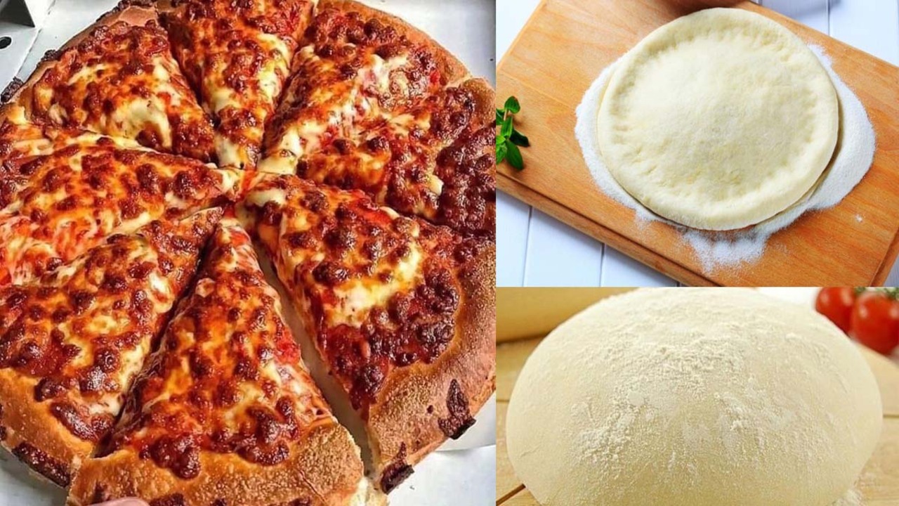 طريقة عجينة البيتزا المطاطة