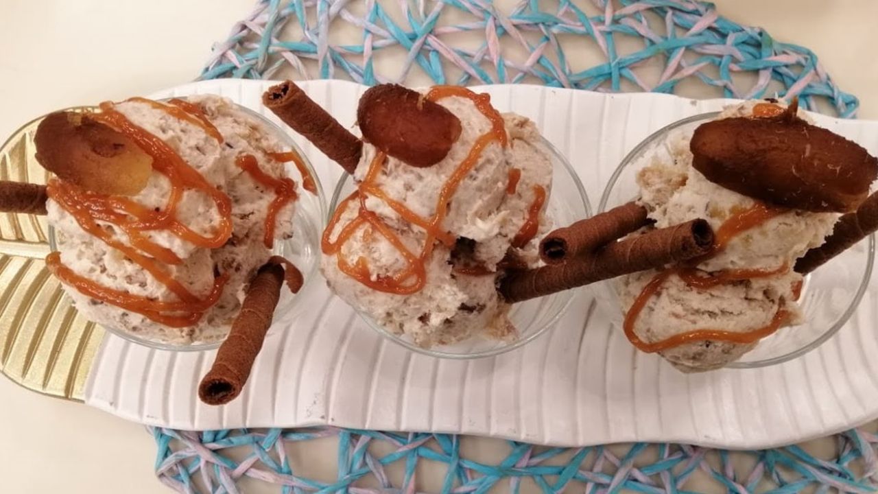 طريقة عمل آيس كريم البلح